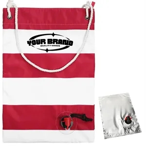 Portable Beach Wine Tote Bag with Drink Dispenser Spout