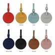 Round Flap Luggage Tags With Logo | https://www.bestnamebadges.com