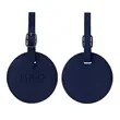 Round Flap Luggage Tags With Logo | https://www.bestnamebadges.com