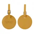 Round Flap Luggage Tags With Logo | https://www.bestnamebadges.com
