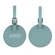 Round Flap Luggage Tags With Logo | https://www.bestnamebadges.com
