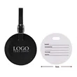 Round Flap Luggage Tags With Logo | https://www.bestnamebadges.com