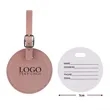 Round Flap Luggage Tags With Logo | https://www.bestnamebadges.com