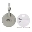 Round Flap Luggage Tags With Logo | https://www.bestnamebadges.com