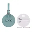 Round Flap Luggage Tags With Logo | https://www.bestnamebadges.com