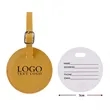 Round Flap Luggage Tags With Logo | https://www.bestnamebadges.com