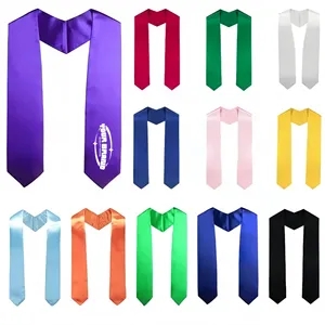 71in Customized Satin Collegiate Graduation Shawl Sash Stole