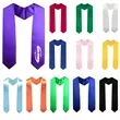 71in Customized Satin Collegiate Graduation Shawl Sash Stole | https://www.bestnamebadges.com
