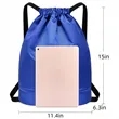 Sports Drawstring Shoes Pocket Waterproof Swim Gym Bag | https://www.bestnamebadges.com