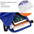 Sports Drawstring Shoes Pocket Waterproof Swim Gym Bag | https://www.bestnamebadges.com