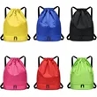Sports Drawstring Shoes Pocket Waterproof Swim Gym Bag | https://www.bestnamebadges.com