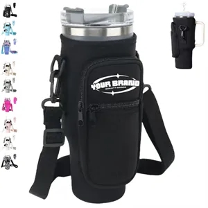 Neoprene 40 oz. Tumbler Water Bottle Carrier Bag Sleeve