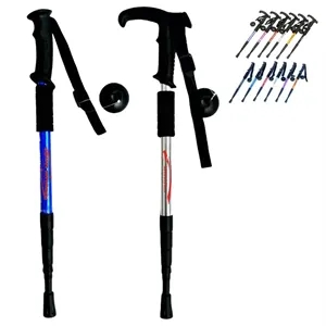 Ultralight Aluminum Telescoping Hiking Walking Trekking Pole