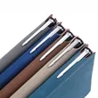 A5 Business Pu Leather Gift Set Hardcover Notebook With Pen | https://www.bestnamebadges.com