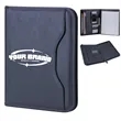 Business Multifunctional Briefcase A4 Leather Folder Zipper | https://www.bestnamebadges.com