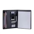 Business Multifunctional Briefcase A4 Leather Folder Zipper | https://www.bestnamebadges.com