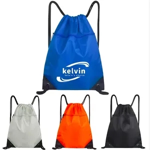 Foldable Gym Tote Bag Drawstring Backpacks | https://www.bestnamebadges.com