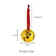 Christmas Jingle Bells with Red Ribbon | https://www.bestnamebadges.com