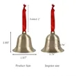 Brass Holiday Bells | https://www.bestnamebadges.com