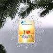 Snowflake Square Photo Frame(Large) | https://www.bestnamebadges.com