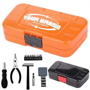 Practical 19-Piece Household Tool Box