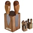 Magnetic Stainless Steel Cheese Knife 5-Piece Set | https://www.bestnamebadges.com