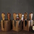 Magnetic Stainless Steel Cheese Knife 5-Piece Set | https://www.bestnamebadges.com