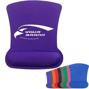 Memory Foam Wrist Rest Rubber Mouse Pad