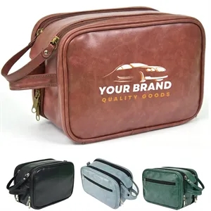 PU Leather Multifunctional Travel Toiletries Storage Bag