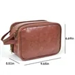 PU Leather Multifunctional Travel Toiletries Storage Bag | https://www.bestnamebadges.com