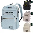 17" Large Laptop School Backpack with USB Charging Port | https://www.bestnamebadges.com