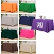 Custom Logo Pattern 6FT Table Cloth Cover | https://www.bestnamebadges.com