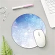 Marble Round Mouse Pad | https://www.bestnamebadges.com