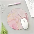 Marble Round Mouse Pad | https://www.bestnamebadges.com