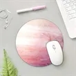 Marble Round Mouse Pad | https://www.bestnamebadges.com