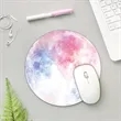 Marble Round Mouse Pad | https://www.bestnamebadges.com