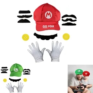 Super Bros Mario & Luigi Unisex Hat Accessories set