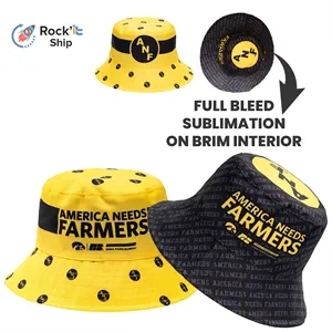 Rock'it 3-Day Reversible Sublimation Bucket Hats | https://www.bestnamebadges.com