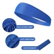 Solid Color Non Slip Sports Headband For Workout Fitness | https://www.bestnamebadges.com