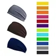 Solid Color Non Slip Sports Headband For Workout Fitness | https://www.bestnamebadges.com