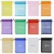Custom Organza Drawstring Gift Bag | https://www.bestnamebadges.com
