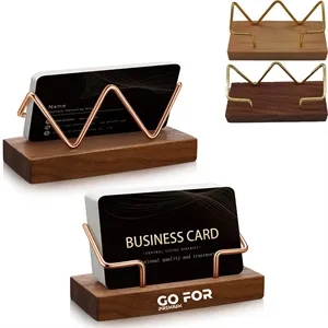 Wood Business Card Holder for Desk