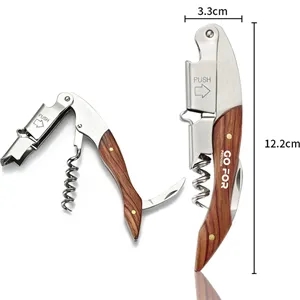 Professional wine bottle opener with foil cutter
