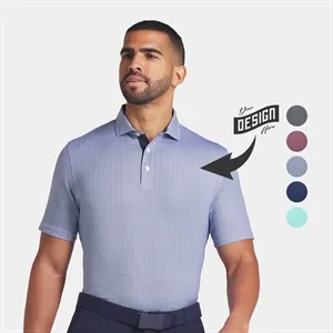 PUMA® MATTR Tile UPF 40+ Men's Golf Polo Shirt | https://www.bestnamebadges.com