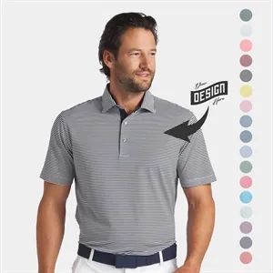PUMA® Isle Pique Moisture Wicking Men's Golf Polo Shirt | https://www.bestnamebadges.com