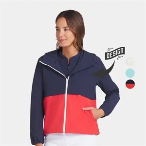 PUMA® Ripguard UPF 50+ Women's Full Zip Golf Jacket | https://www.bestnamebadges.com