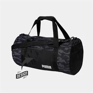 PUMA® Camo Golf Barrel Duffel Bag | https://www.bestnamebadges.com