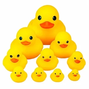Baby Bathtub Floating Squeaky Yellow Rubber Duck | https://www.bestnamebadges.com