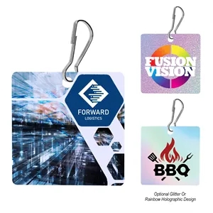 Acrylic Zipper Pull - Square | https://www.bestnamebadges.com