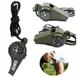 3 in 1 Emergency Whistle with Survival Compass Thermometer | https://www.bestnamebadges.com